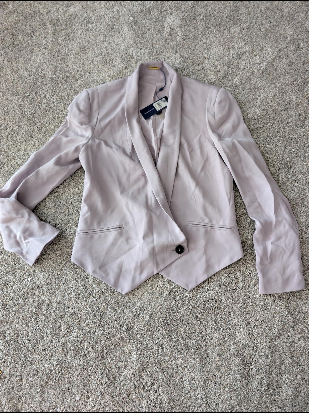 ​Rebecca Minkoff Becky Silk Blazer Jacket Lavender Purple M NWT $348